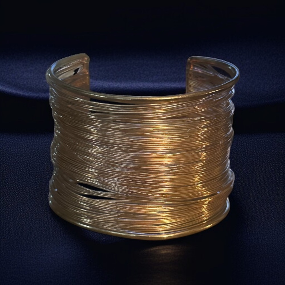 Wide Copper Multi Wire Cuff Bracelet - image 1